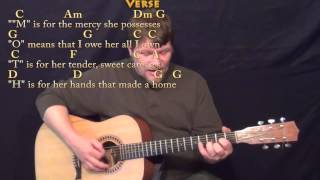 M.O.T.H.E.R. (A Word that Means the World to Me) Strum Guitar Cover Lesson with Lyrics/Chords