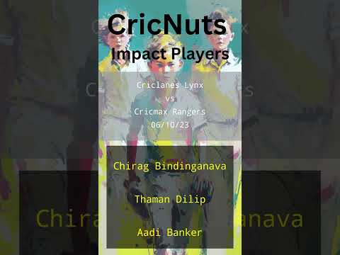 Criclanes Lynx vs Cricmax Rangers - 06/10/23 - NJ U15 Div B-USA Cricket Junior Pathway