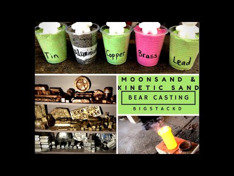 KINETIC & MOON SAND  BEAR CASTING IN TIN BRASS ALUMINIUM LEAD COPPER