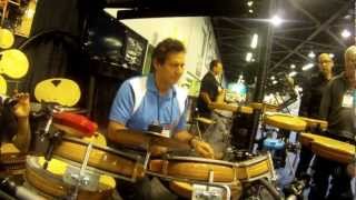 MUST SEE Drummer "Danny Gottlieb" with BETH at NAMM 2013 offworld percussion