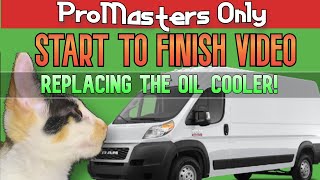 Ram Promaster: Replacing the Oil Cooler Filter Housing Assembly Start-To-Finish: Promasters Only!
