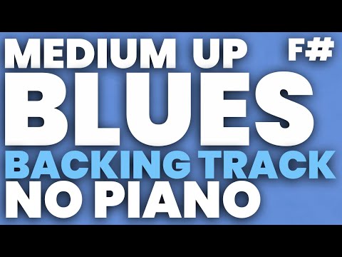 Blues in F# Jazz Backing Track 180 bpm Swing Brushes - NO PIANO