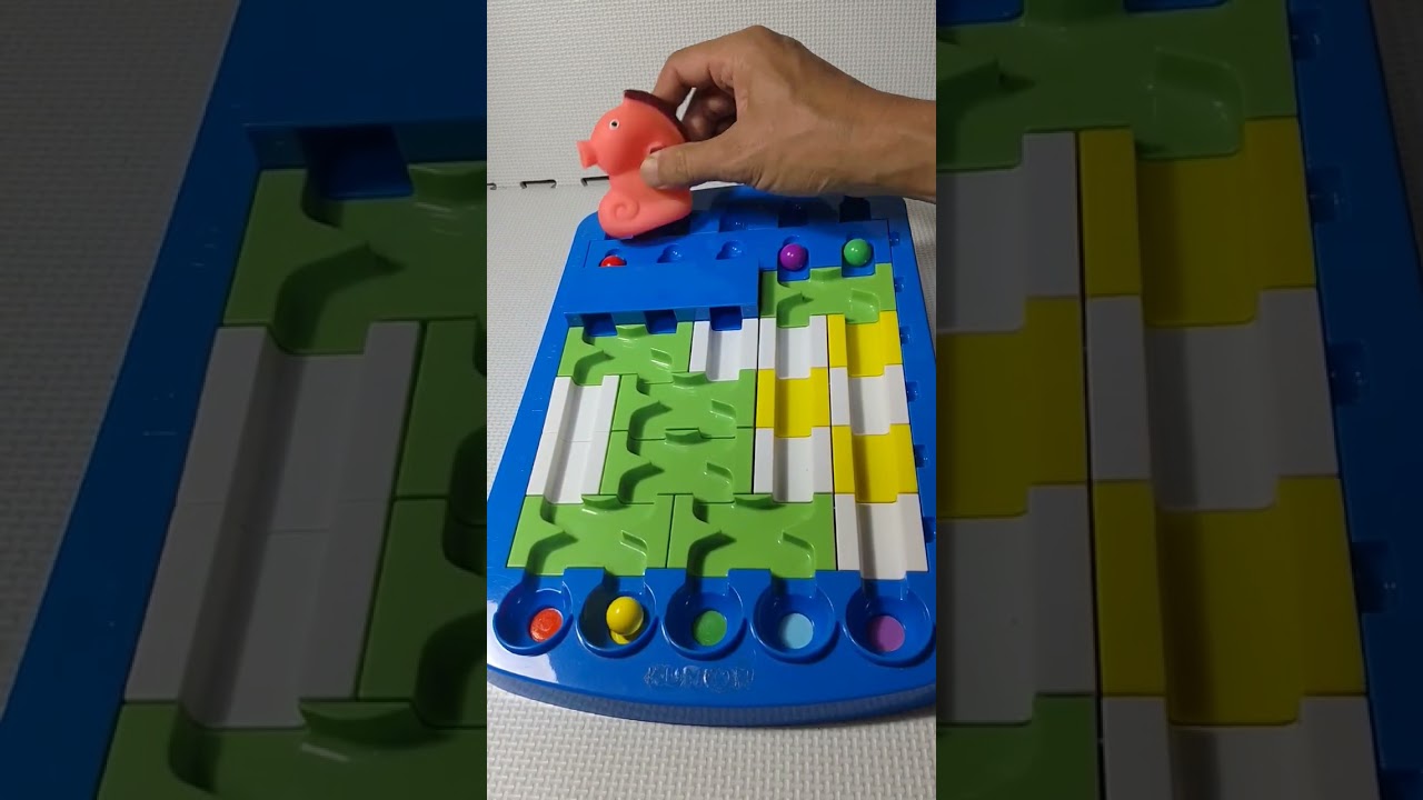 Marble Run ASMR ☆☆♫ Marble Rolling & Color Ball ♡▨_ ▤◌▷     #Shorts