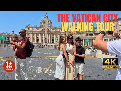 The Vatican City Walking Tour 4K | Explore St. Peter’s Basilica