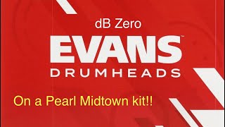 Video thumbnail for Evans dB Zero drum heads update!! by As The Plot Thickens Band