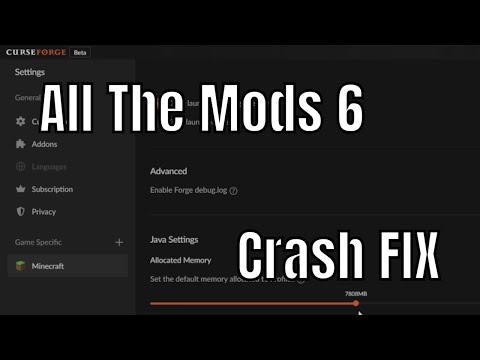 LandwardCobra55 - Minecraft All The Mods 6 Crashing FIX!