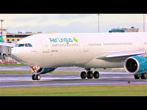 (4K) Wonderful Close Up Planespotting at Dublin Airport, DUB - RWY28L | 18/12/20