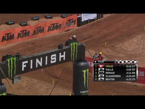 Henry Jacobi passes Mathys Boisrame over the finish line - MXGP Race 1 - MXGP of Indonesia