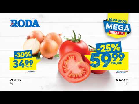 Roda | Mega nedelja 20.09 - 26.09.2019.