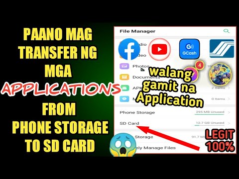 Paano Mag Transfer ng mga Apps(Applications) From Phone Storage to SD Card | 100% Legit