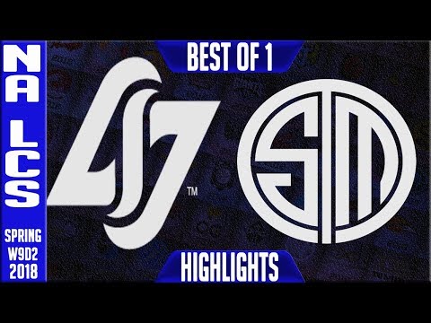 GLG vs TSM Highlights | NA LCS Week 9 Spring 2018 W9D2 | CLG vs Team Solomid Highlights 2