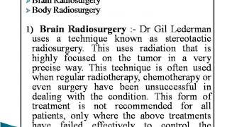 Dr Gil Lederman Specialist in Radiosurgery