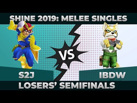 S2J vs iBDW - Losers' Finals: Melee Singles Top 12 - Shine 2019 | Captain Falcon vs Fox
