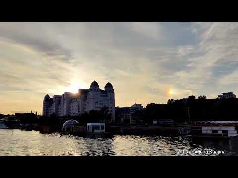 Parhelia/Sun dog/mock Sun seen in Oslo, Norway on 02 October 2023.