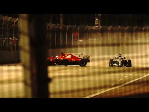 High speed camera captured the Sebastian Vettel crash at F1 singapore GP 2017
