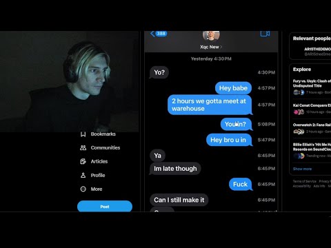 xQc tries to Explain Himself after Adin Ross Leaks DM's saying he's Lying