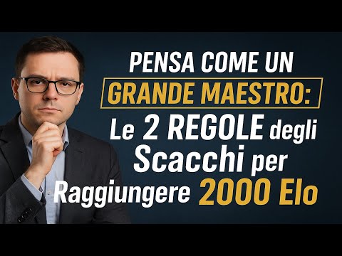Pensa Come un GRANDE MAESTRO: Le 2 Regole degli Scacchi per Raggiungere 2000 Elo