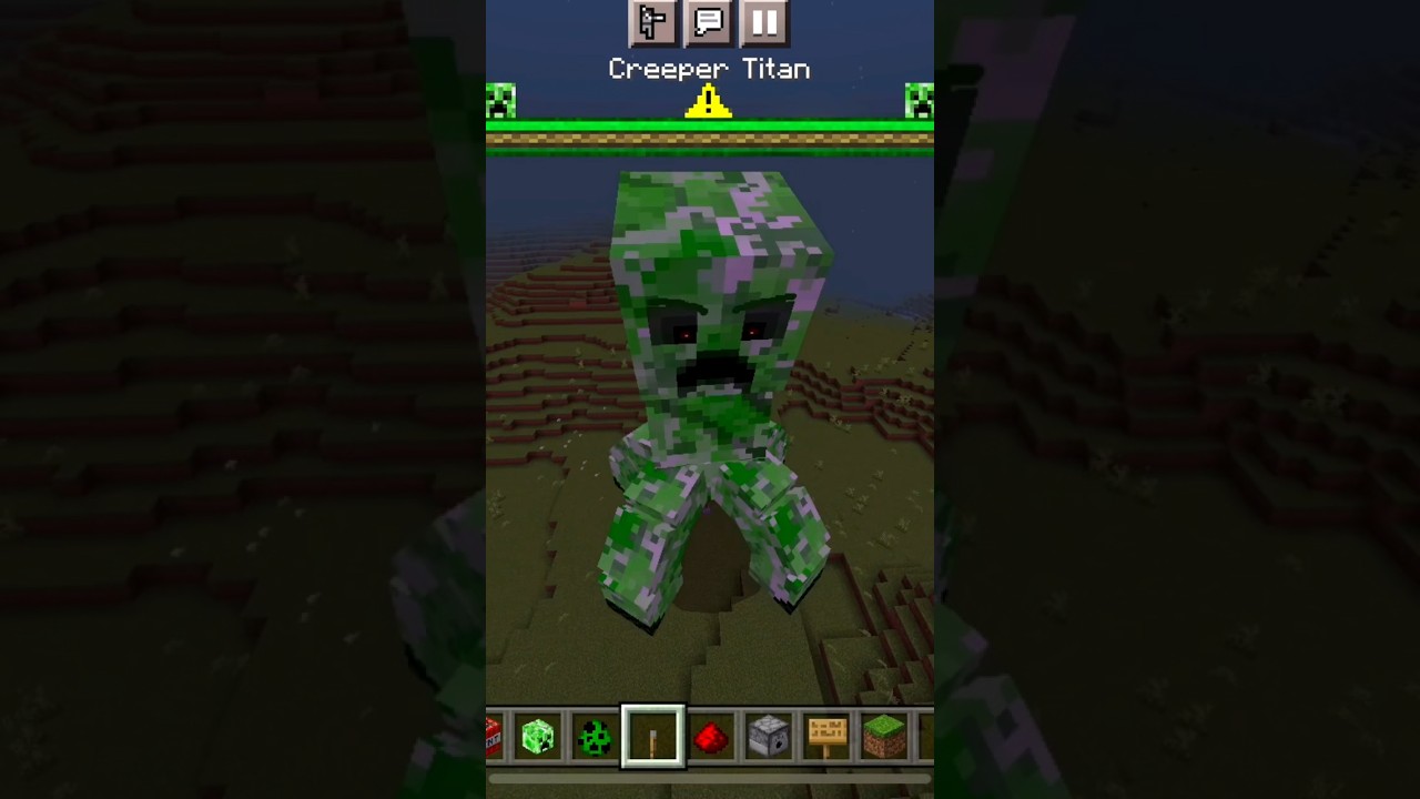 Creeper Titan!!! #minecraft #nomods