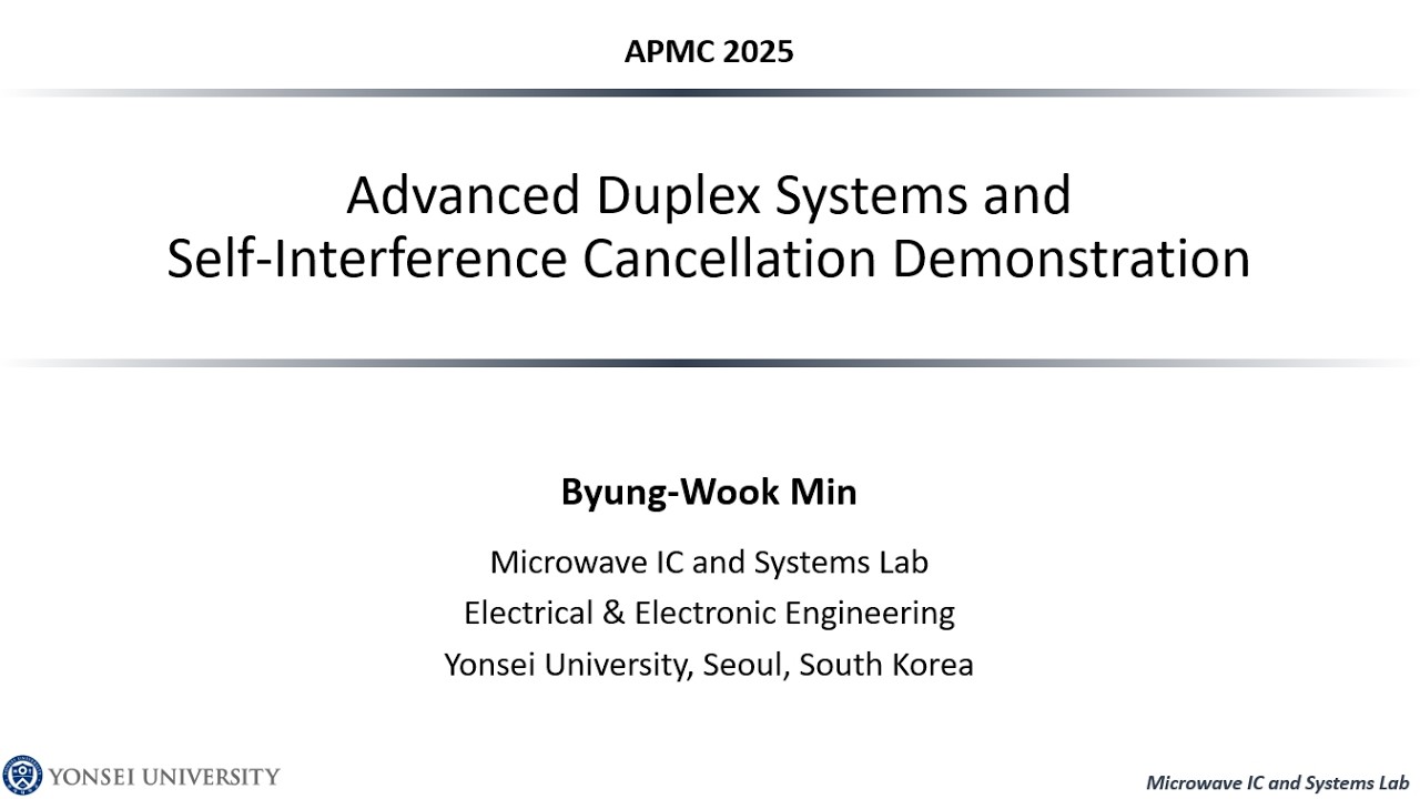 [2025 APMC] Advanced Duplex Systems and Self-Interference Cancellation Demonstration