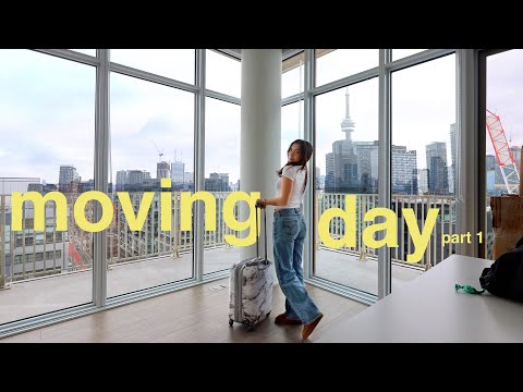 IT'S MOVING DAY!! Empty apartment tour! Moving vlog #2!