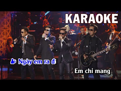 Karaoke | Những Tâm Hồn Cô Đơn, Ngày Em Ra Đi - Nguyên Khang, Thế Sơn, Quốc Khanh | Tone Nam