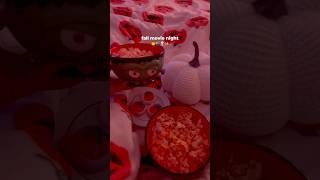 cozy fall movie night! 🎃🍿✨ #fall #halloween #movienight #cozy #halloweendecor