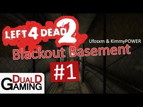 Ufosxm och KimmyPOWER spelar Left 4 Dead 2 - Blackout Basement - E01