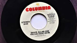 You Can Count On Me , David Allan Coe , 1978