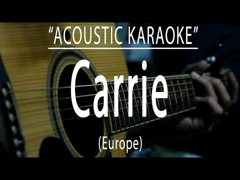 Carrie - Europe (Acoustic karaoke)