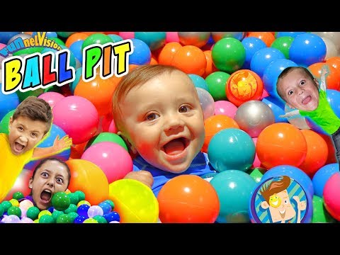 BALL PIT IN OUR HOUSE!! Kids Get 22k! (FUNnel Vision Family) Fun Indoor Activities