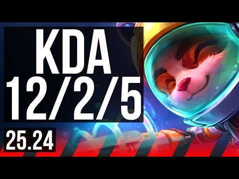 TEEMO vs VOLIBEAR (TOP) | 12/2/5 | EUW Master | 25.24