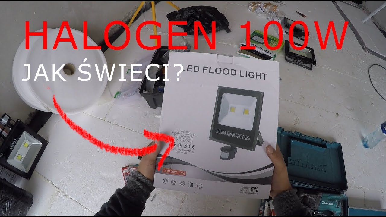 Watch Montaż i test HALOGENU 100W z czujnikiem ruchu. 100w Halogen test and assembly now Montaż i test HALOGENU 100W z czujnikiem ruchu. 100w Halogen test and assembly