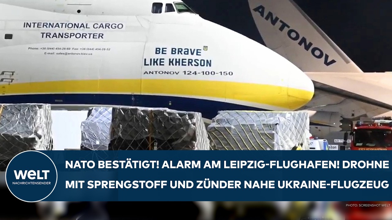 LEIPZIG: NATO bestätigt! Alarm am Flughafen! Drohne mit Sprengstoff und Zünder nahe Ukraine-Flugzeug