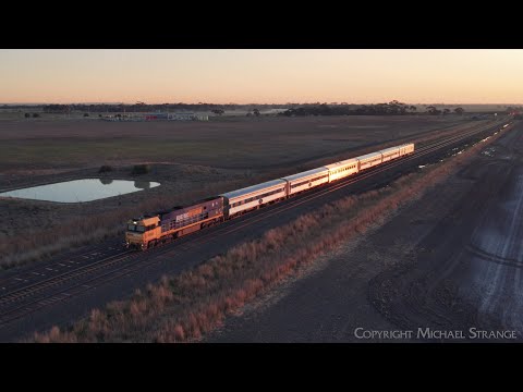 NR83 Leads 5AM8 "The Overland" JBRE Passenger Train At Sunset (21/7/2022) - PoathTV Railways
