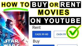 How to RENT or BUY Movies on Youtube