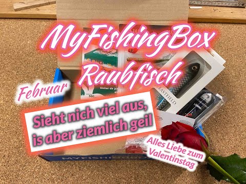 MyFishingBox Raubfischbox Februar unboxing zum Valentinstag! Klasse statt Masse?