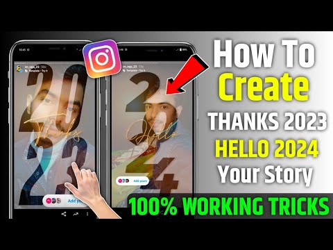 😍 how to create thanks 2023 add yours story template on Instagram  | hello 2024 add yours templates