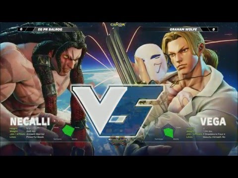 Street Fighter V: Churning The Butter 62 - Losers Final - EG PR Rog (Necalli) v Graham Wolfe (Vega)