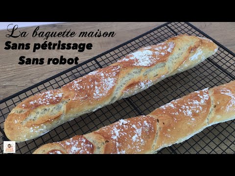 BAGUETTE MAISON SANS ROBOT-SANS PÉTRISSAGE