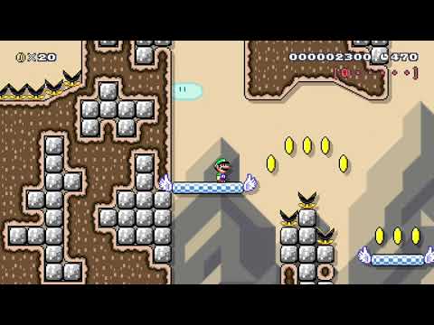 Dangerous Desert by Mr Moo 🍄 Super Mario Maker 2 ✹Switch✹ #bbj