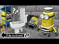 HOW MINIONS ESCAPE FROM PRISON through the TOILET in MINECRAFT INVESTIGATION ! Minions - Gameplay