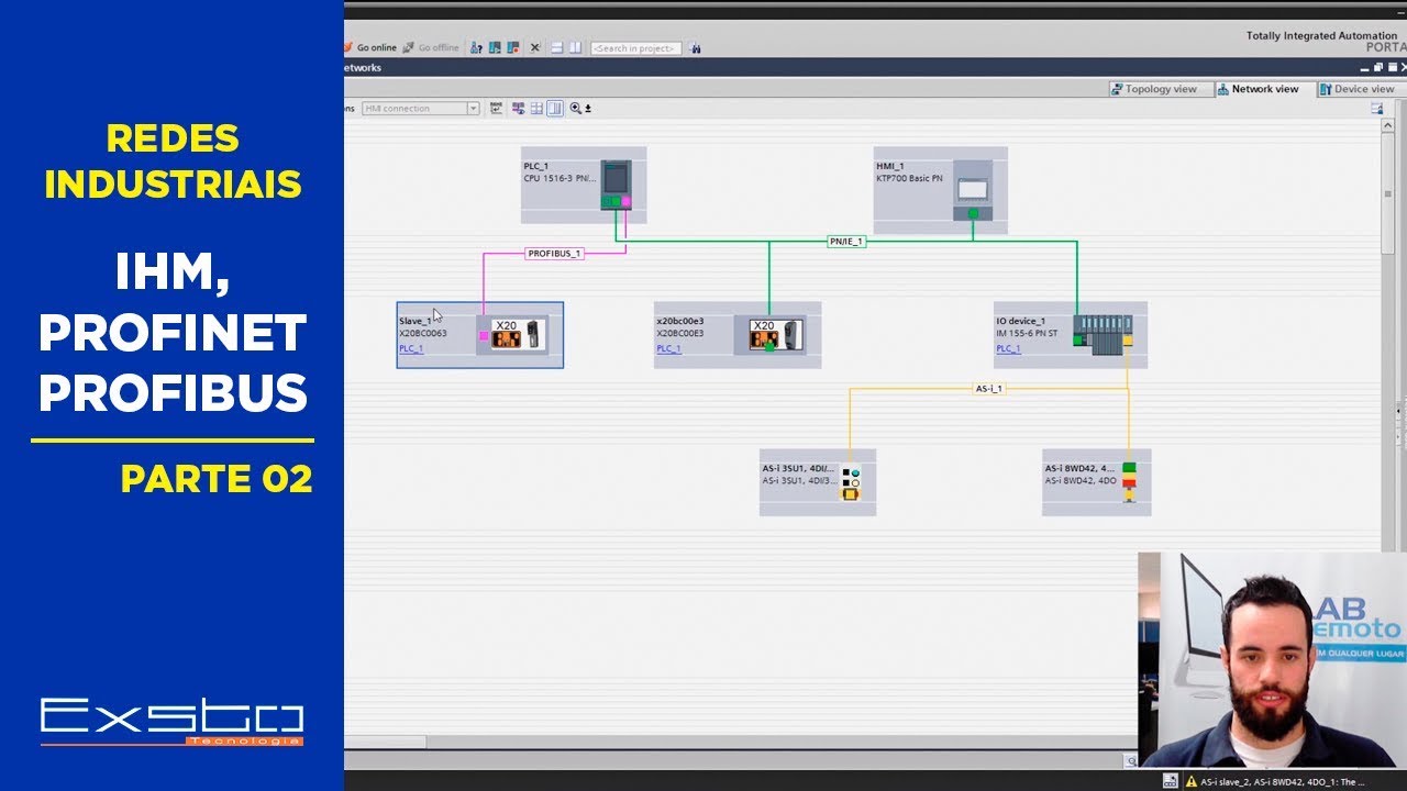 Montando um aplicação com Profibus e Profinet no TIA Portal Siemens