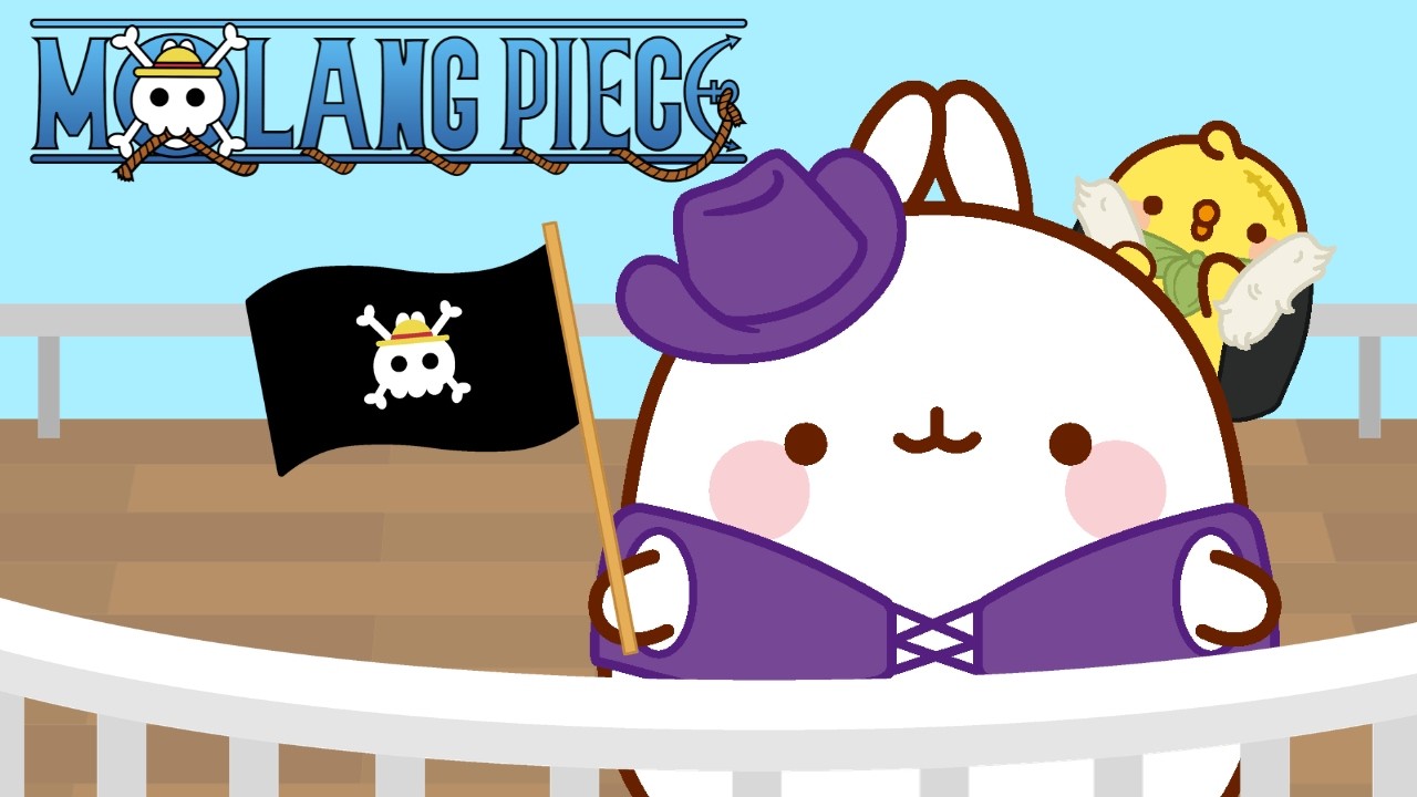 Molang and One Piece Season 2! 🏴‍☠️🌊 The Cutest Pirate Parody