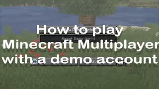 How to Play Minecraft LAN With a Minecraft Demo Account