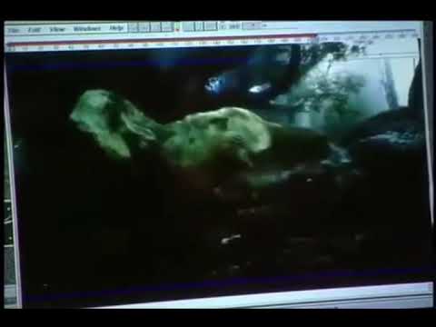 T.rex vs spinosaurus deleted scene (with sound)