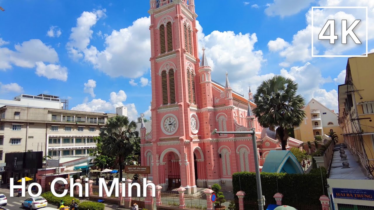Embark on an enchanting walking tour of the Tan Dinh Church.
