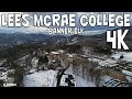 Lees McRae College Banner Elk 4K In The Snow DJI Mavic Air 2 Drone Footage Middle Of Ski Country
