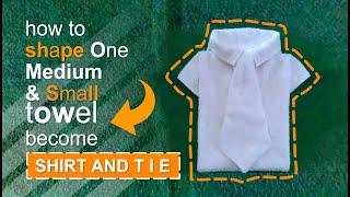 SHIRT AND TIE - TOWEL DESIGN