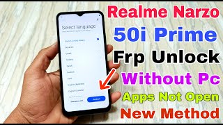 Download lagu Realme Narzo 50i Prime FRP Unlock Without Pc | Google Account Bypass Realme Narzo 50i Prime | mp3