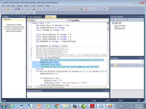 Visual Basic 07 Tic Tac Toe
